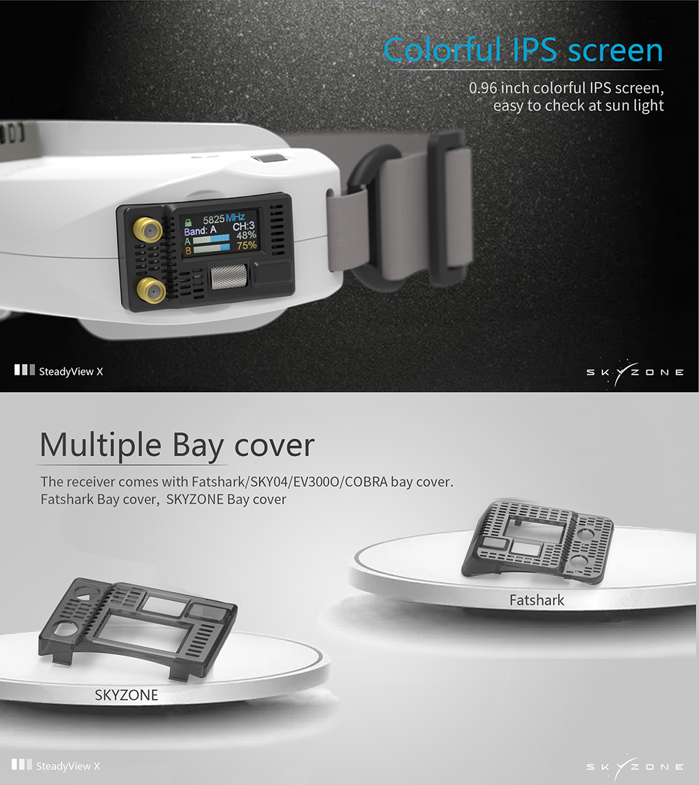 وحدة استقبال SKYZONE Steadyvie - مراجعة Skyzone Steadyview X Receiver Module وسعره